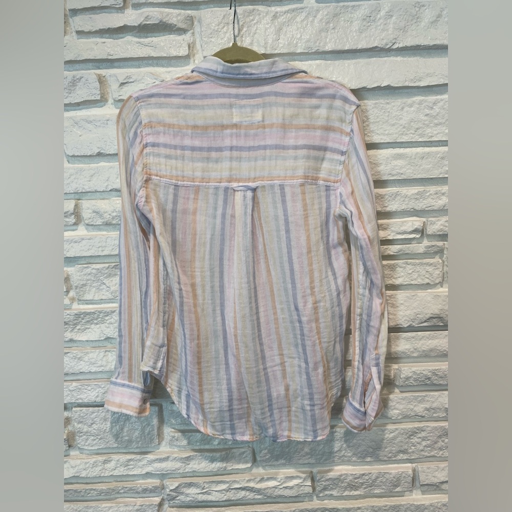 Rails Ellis Aurora Stripe Button Up, Size Small - image 2